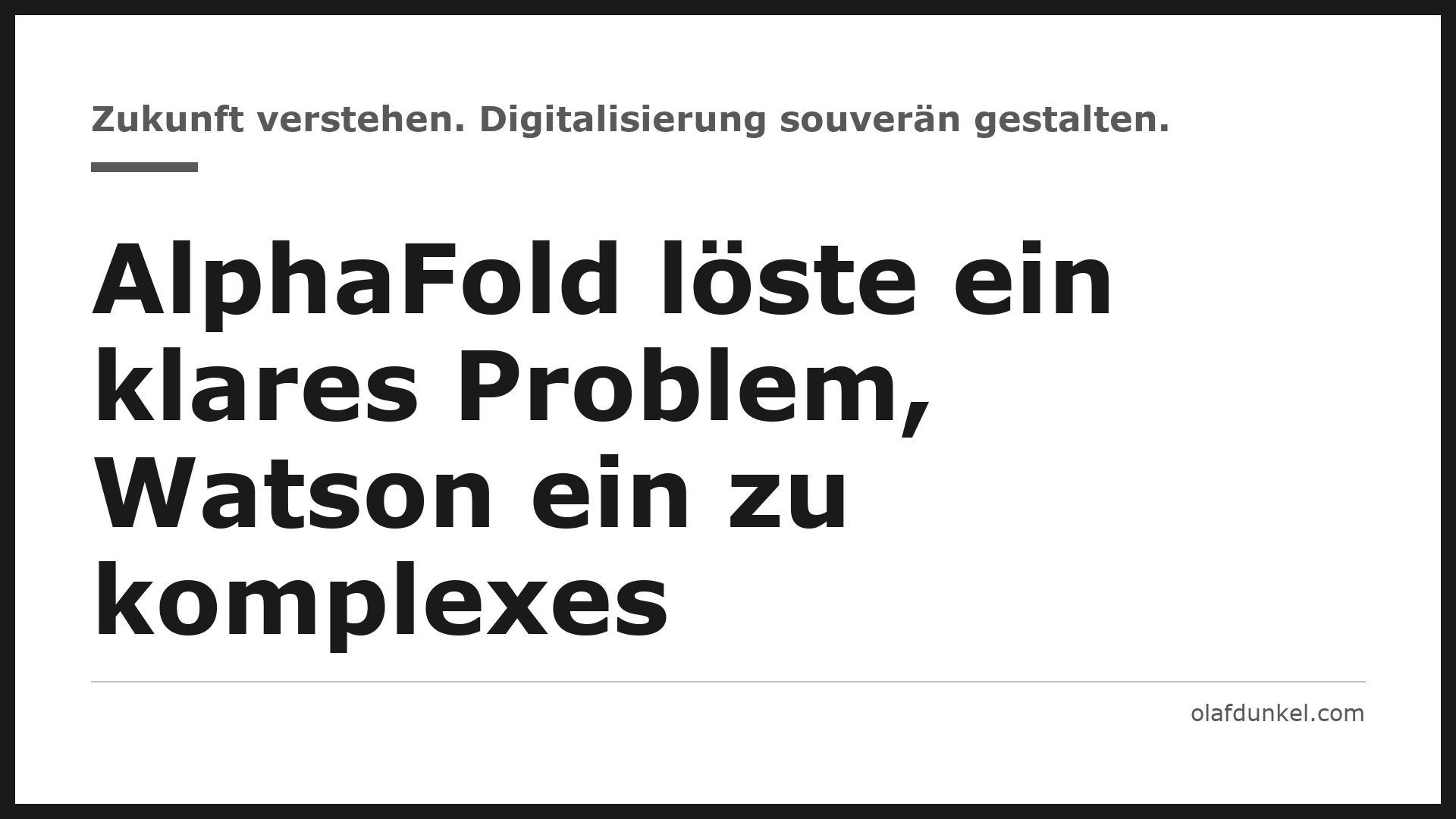 Grafikkarte: AlphaFold löste ein klares Problem, Watson ein zu komplexes