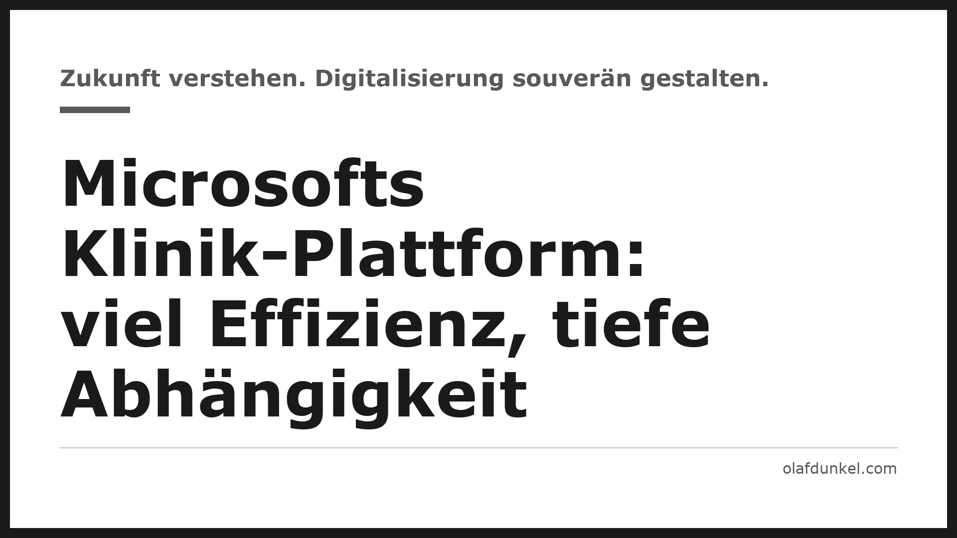 Grafikkarte: Microsofts Klinik-Plattform: viel Effizienz, tiefe Abhängigkeit